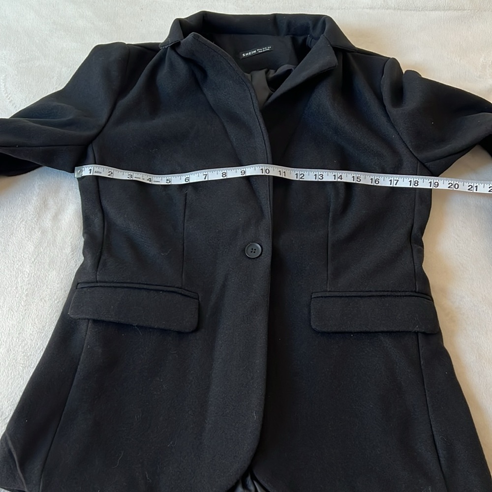 Single Button Wool-Like Blazer Size Medium - image 2